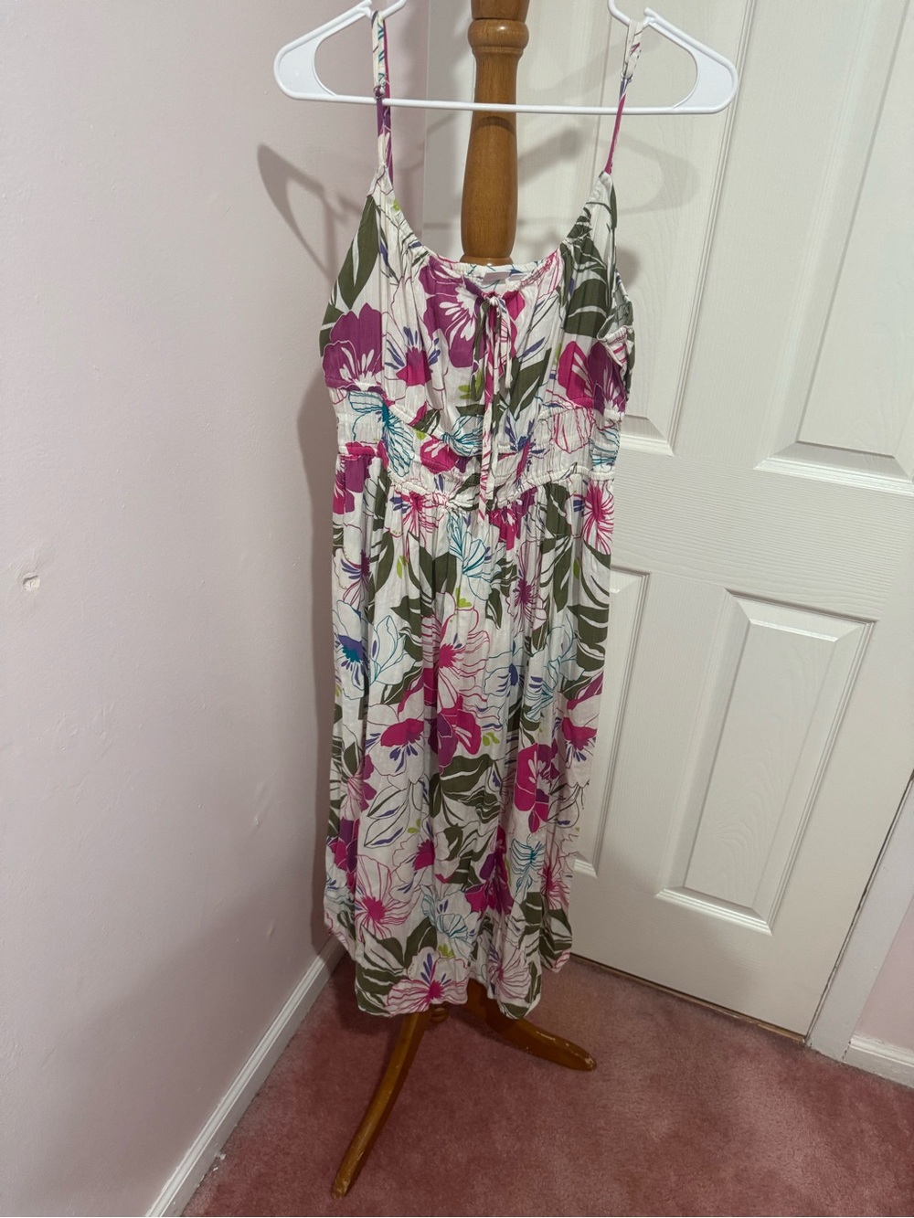gap floral multi color maxi dress